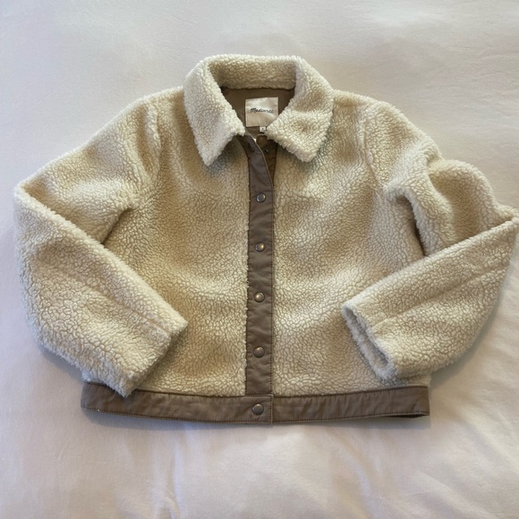 Madewell Sherpa Portland Jacket-Size Medium - Picture 2 of 5